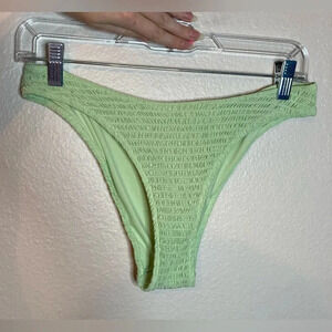 H&M Green Ruched Bikini Bottoms Size 8